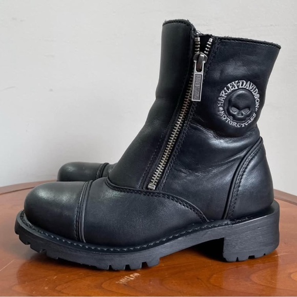 Harley-Davidson Women's Black Leather Boots - Picture 3 of 6